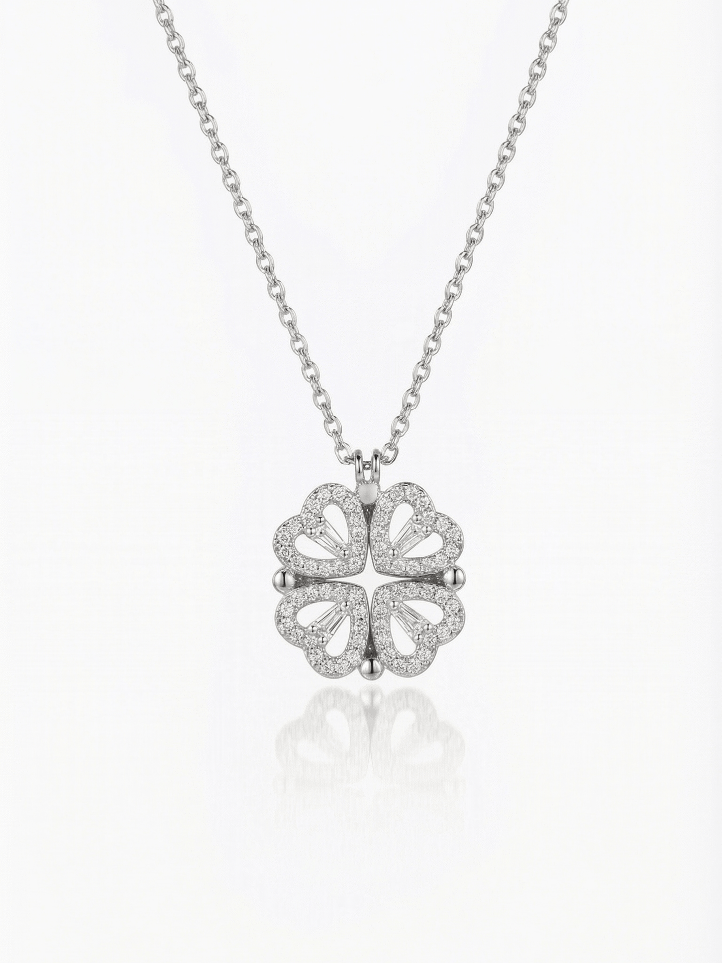 18K Gold Plated Lucky Leaf Magnetic Necklace
