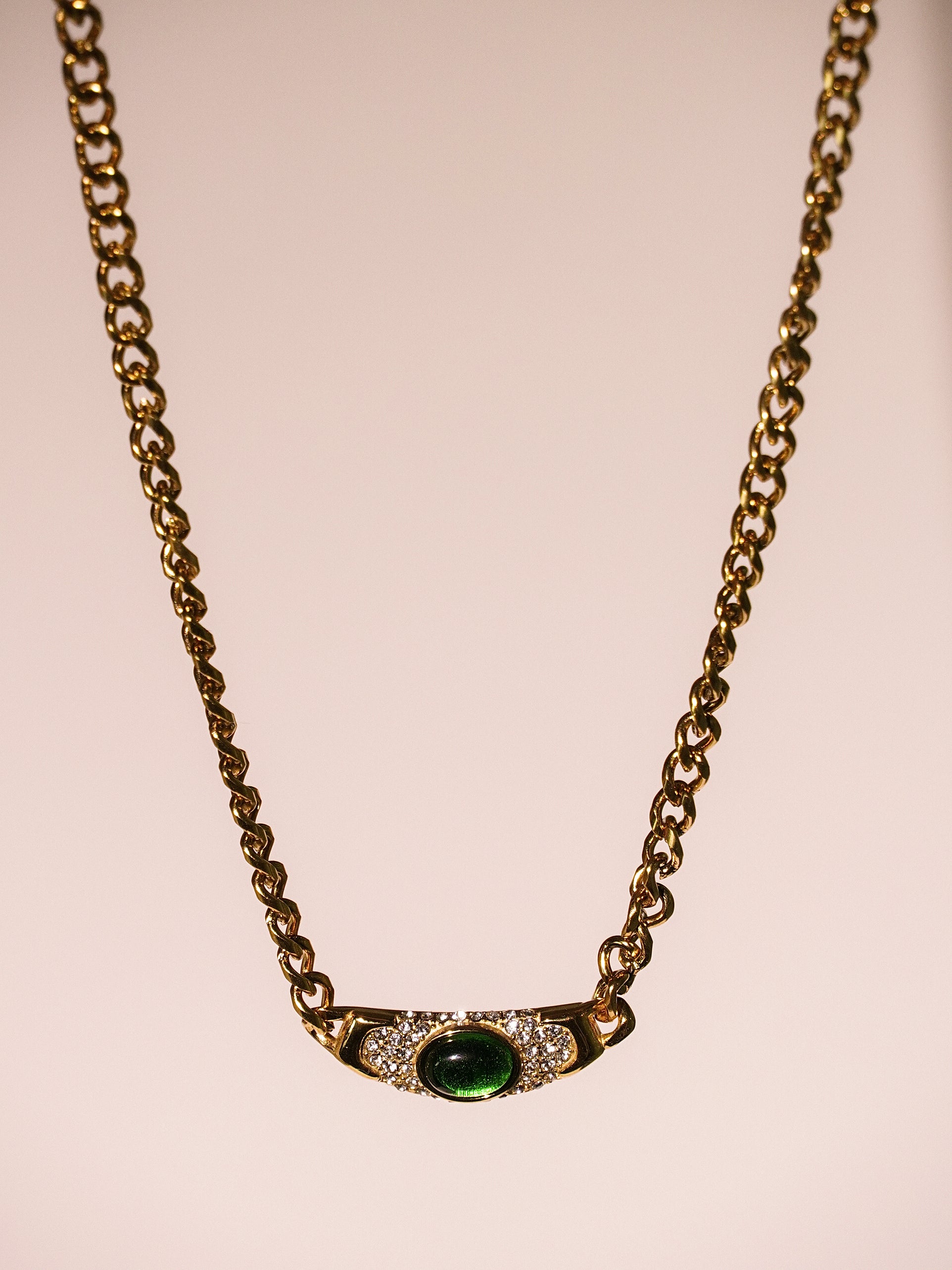 18K Gold Demifine Moon Bella Hadid Pendant Necklace-07