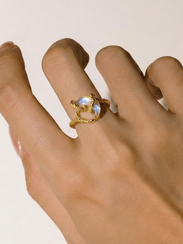 Moon Snake Ring