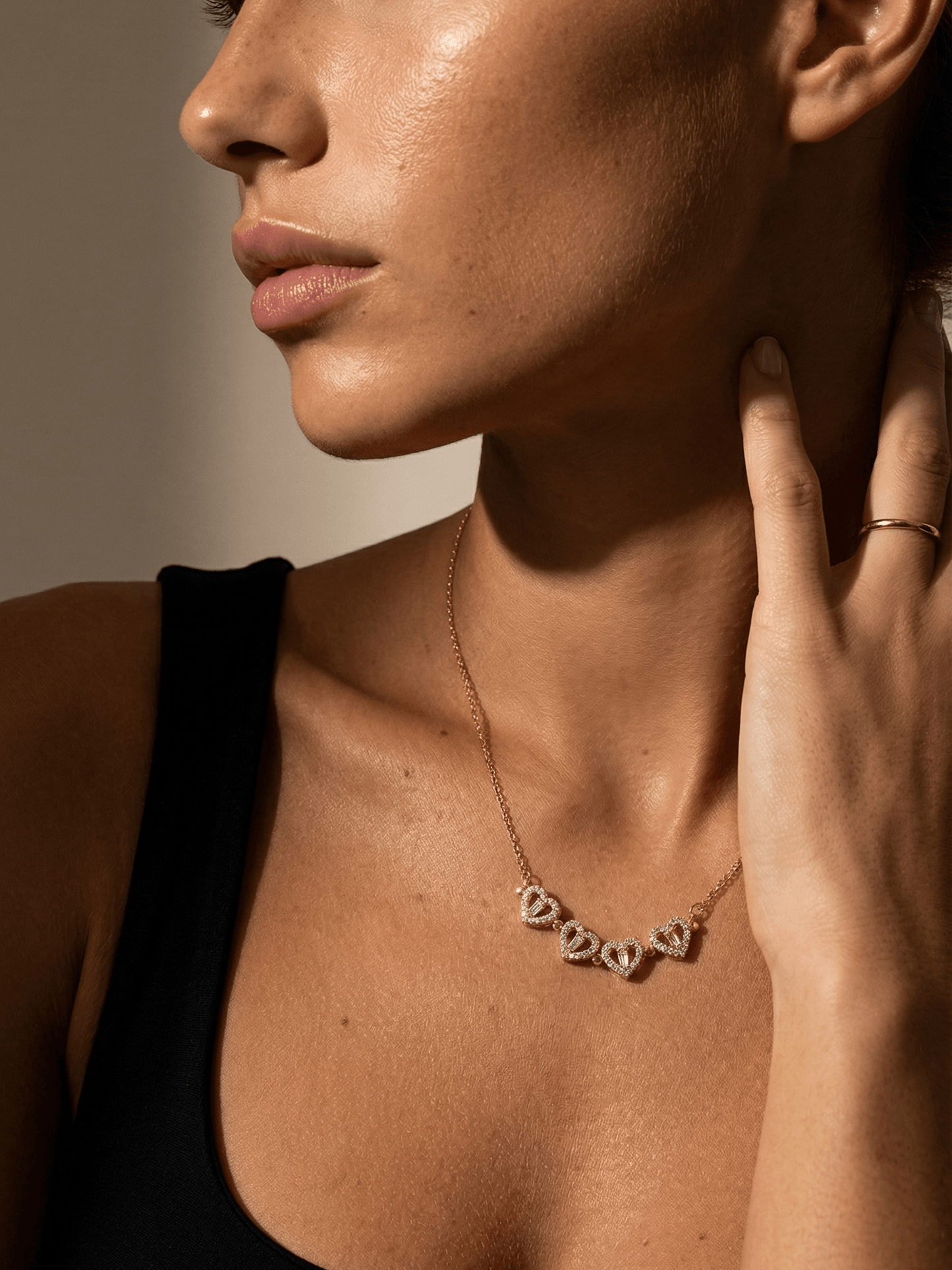 18K Gold Plated Lucky Leaf Magnetic Necklace