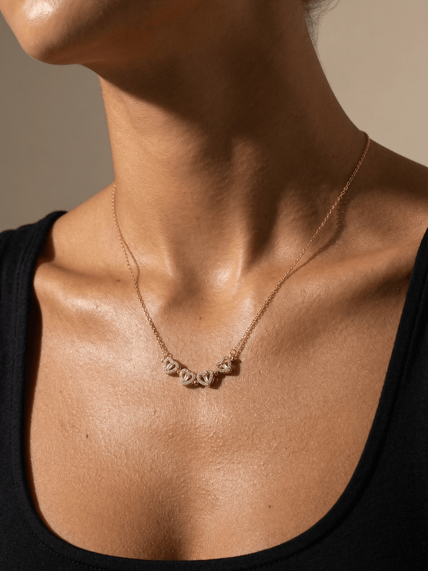 18K Gold Plated Lucky Leaf Magnetic Necklace