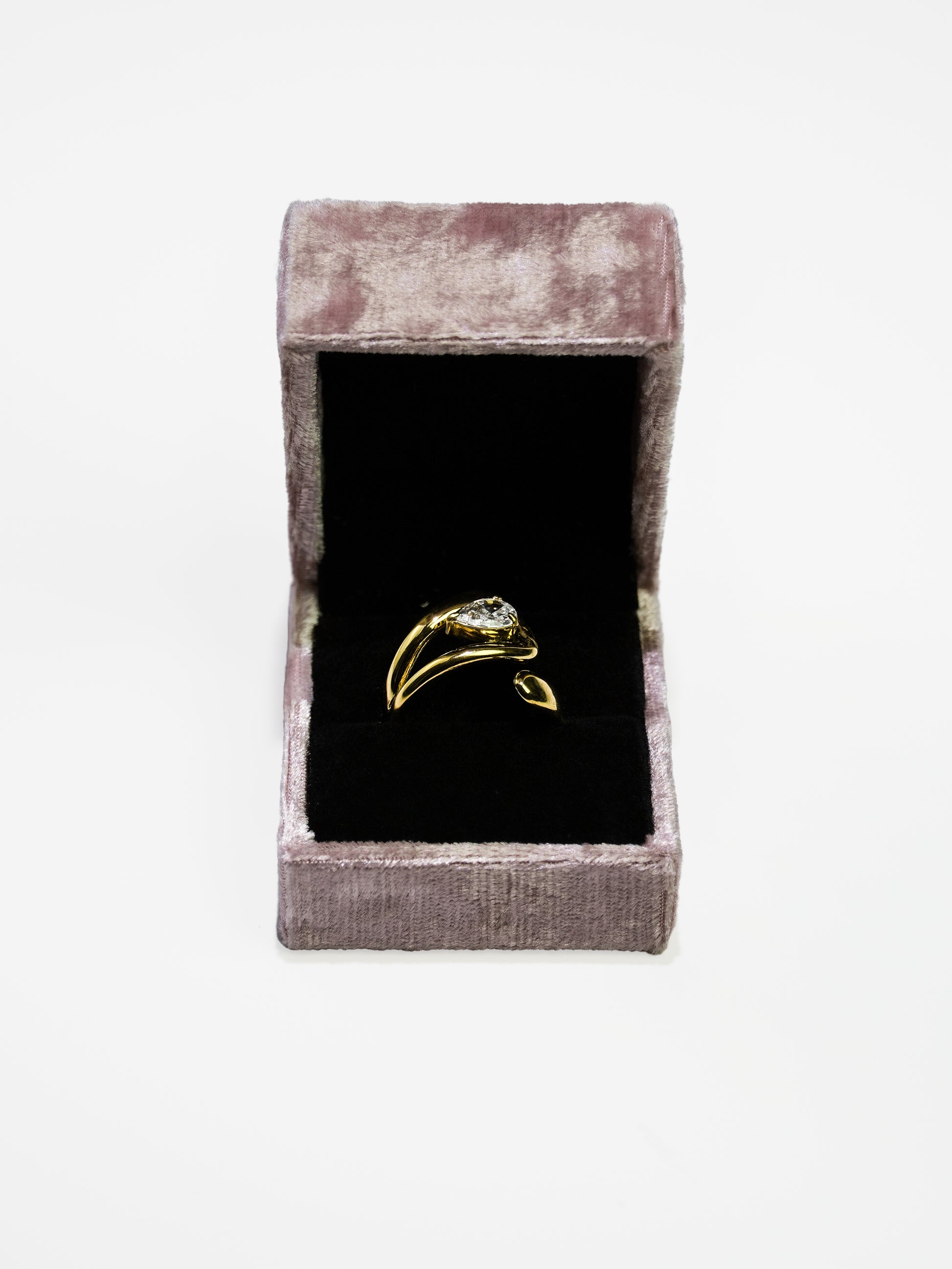 16K Gold Vintage Stainless Steel Zircon Stone Chunky Ring-14